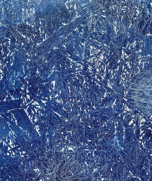 Morgenwald in Meißen (2022) — Natural dye, acrylic, resin, mixed medium on wood by Sergei Troshin