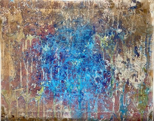Infinity (2024) — Acrylic on board, sealed with resin by Sergei Troshin
